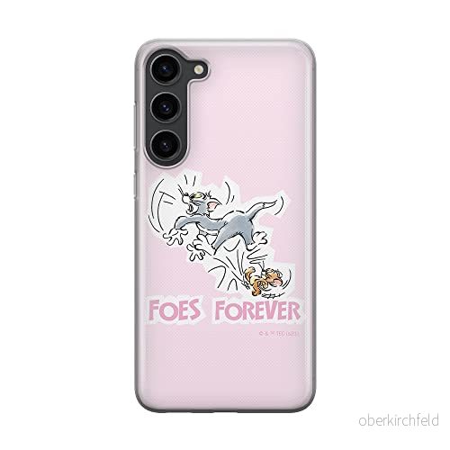 ERT GROUP mobiltelefonfodral för Samsung S23 originalt och officiellt licensierat Tom & Jerry mönster 010 optimalt anpassad till formen på mobiltelefonen, fodral tillverkad av TPU plast 5905511425593
