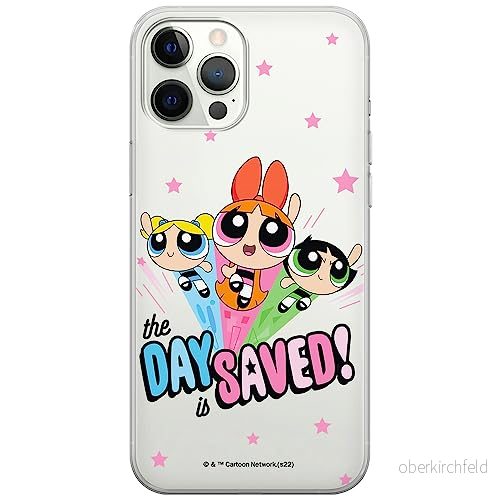 ERT GROUP mobiltelefonfodral för Iphone 12/12 PRO originalt och officiellt licensierat The Powerpuff Girls mönster 031, gedeeltelijk transparant 5905511976118