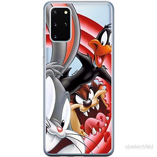 ERT GROUP mobiltelefonfodral för Samsung S20 PLUS / S11 originalt och officiellt licensierat Looney Tunes mönster 006 Vit optimalt anpassad till formen på mobiltelefonen, gedeeltelijk transparant 5903537536996