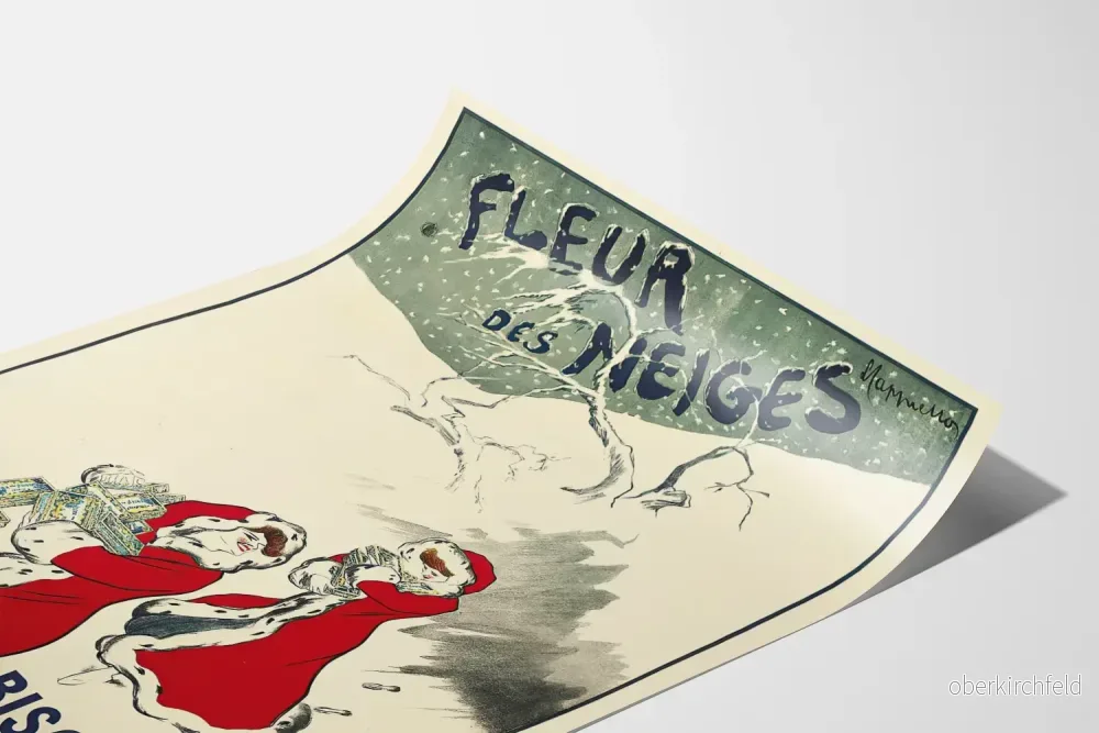 Vintageposter Blomma av snö, Pernot Rouge och Snö - Bild 3
