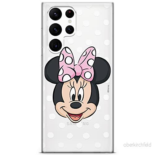 ERT GROUP mobiltelefonfodral för Samsung S22 ULTRA originalt och officiellt licensierat Disney mönster Minnie 057 optimalt anpassad till formen på mobiltelefonen, gedeeltelijk transparant 5904805280078