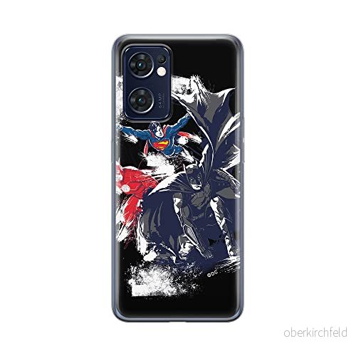 ERT GROUP mobiltelefonfodral för Oppo RENO 7 5G originalt och officiellt licensierat DC mönster Justice League 002 optimalt anpassad till formen på mobiltelefonen, fodral tillverkad av TPU plast 5905511304416