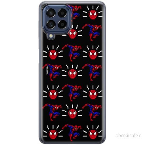 ERT GROUP mobiltelefonfodral för Samsung M53 5G originalt och officiellt licensierat Marvel mönster Spider Man 025 optimalt anpassad till formen på mobiltelefonen, fodral tillverkad av TPU plast 5905795002138