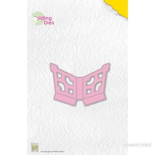 Nellie's Choice Stansmall Folding Die Stjärna Cutting till Jul Skärschablon på 3,8 x 2,8 cm för Korttillverkning, Pyssel, Scrapbooking, Hantverk och DIY Lämplig Stansmaskiner 8716052244645
