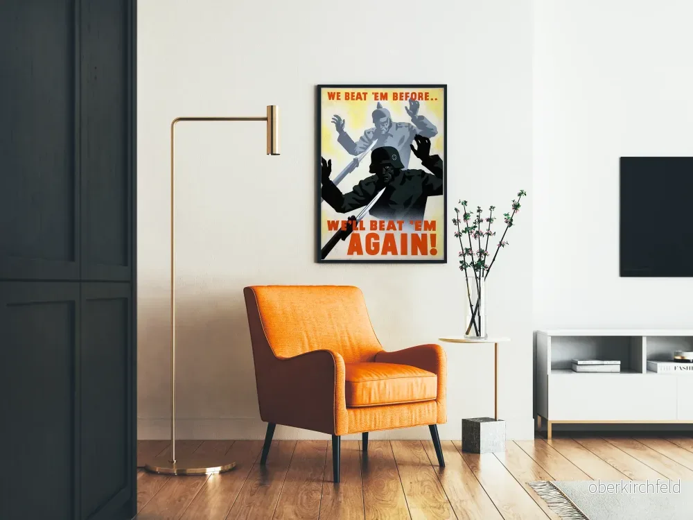 Väggposter Vi besegrade dem innan - Vintage militärpropagandaposter - Bild 2