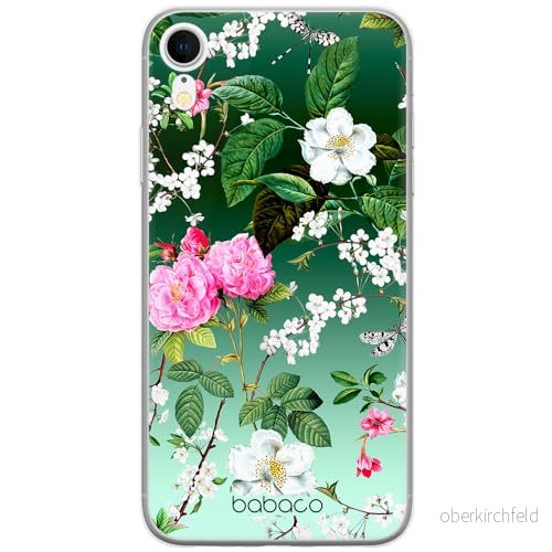 ERT GROUP mobiltelefonfodral för Iphone XR originalt och officiellt licensierat Babaco mönster Flowers 035 optimalt anpassad till formen på mobiltelefonen, fodral tillverkad av TPU plast 5905131294074