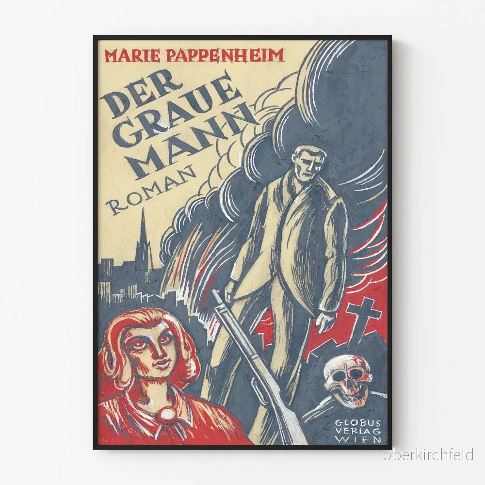 Vintageposter Der Graue Mann av Marie Pappenheim