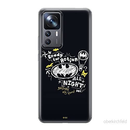 ERT GROUP mobiltelefonfodral för Xiaomi 12T/12T pro/K50 Ultra originalt och officiellt licensierat DC mönster Batman 014 optimalt anpassad till formen på mobiltelefonen, fodral tillverkad av TPU plast 5905511578664