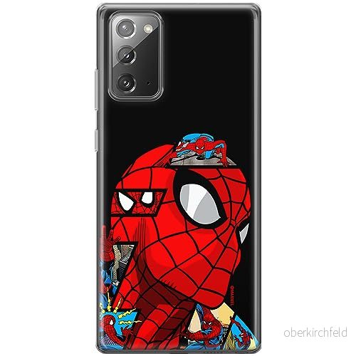 ERT GROUP mobiltelefonfodral för Samsung GALAXY NOTE 20 originalt och officiellt licensierat Marvel mönster Spider Man 042 anpassad till formen på mobiltelefonen, fodral tillverkad av TPU plast 5905795018405