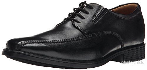 Clarks Tilden Walk Oxford sko för män, Svart läder 1, 46 EU 889304328900