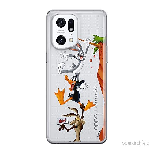 ERT GROUP mobiltelefonfodral för Oppo FIND X5 PRO originalt och officiellt licensierat Looney Tunes mönster 005 optimalt anpassad till formen på mobiltelefonen, gedeeltelijk transparant 5905511398521