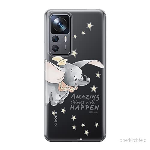 ERT GROUP mobiltelefonfodral för Xiaomi 12T/12T pro/K50 Ultra originalt och officiellt licensierat Disney mönster Dumbo 010 optimalt anpassad till formen på mobiltelefonen, gedeeltelijk transparant 5905511572099