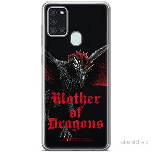ERT GROUP mobiltelefonfodral för Samsung A21s originalt och officiellt licensierat Game od Thrones mönster of 002 anpassad till formen på mobiltelefonen, fodral tillverkad av TPU plast 5903932663303