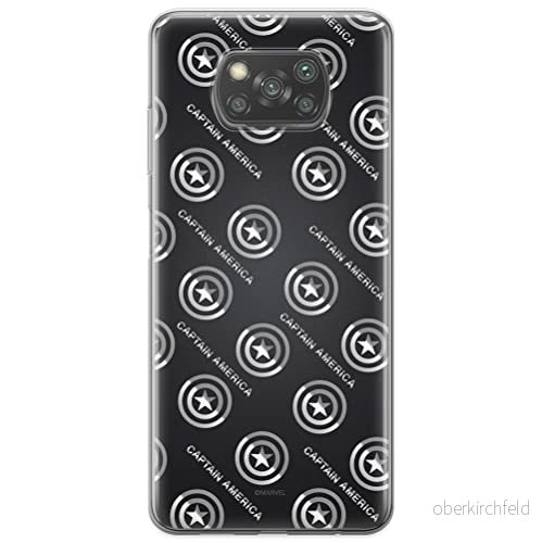 ERT GROUP mobiltelefonfodral för Xiaomi POCOPHONE X3 originalt och officiellt licensierat Marvel mönster Captain America 012 anpassad till formen på mobiltelefonen, fodral tillverkad av TPU plast 5903537123165