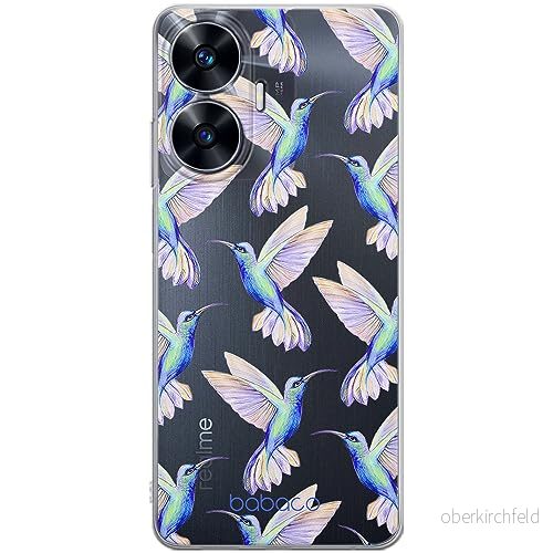 ERT GROUP mobiltelefonfodral för Realme C55 originalt och officiellt licensierat Babaco mönster Hummingbird 002 optimalt anpassad till formen på mobiltelefonen, gedeeltelijk transparant 5905511860233