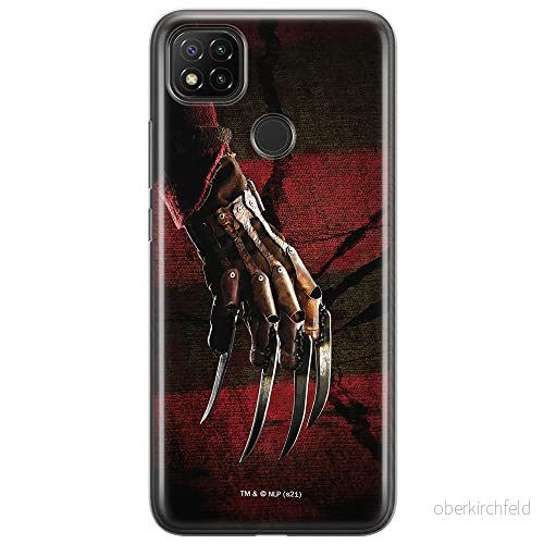 ERT GROUP mobiltelefonfodral för Xiaomi REDMI 9C originalt och officiellt licensierat Horror mönster Nightmare of Elm Street 002 anpassad till formen på mobiltelefonen, fodral tillverkad av TPU plast 5905511072872