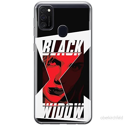 ERT GROUP mobiltelefonfodral för Samsung M21 originalt och officiellt licensierat Marvel mönster Black Widow 012 optimalt anpassad till formen på mobiltelefonen, fodral tillverkad av TPU plast 5903537836256