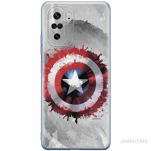 ERT GROUP mobiltelefonfodral för Xiaomi MI 11i/ REDMI K40/K40 PRO/POCO F3/ F3 PRO originalt och officiellt licensierat Marvel mönster Capitan America 019, fodral tillverkad av TPU plast 5905511879181