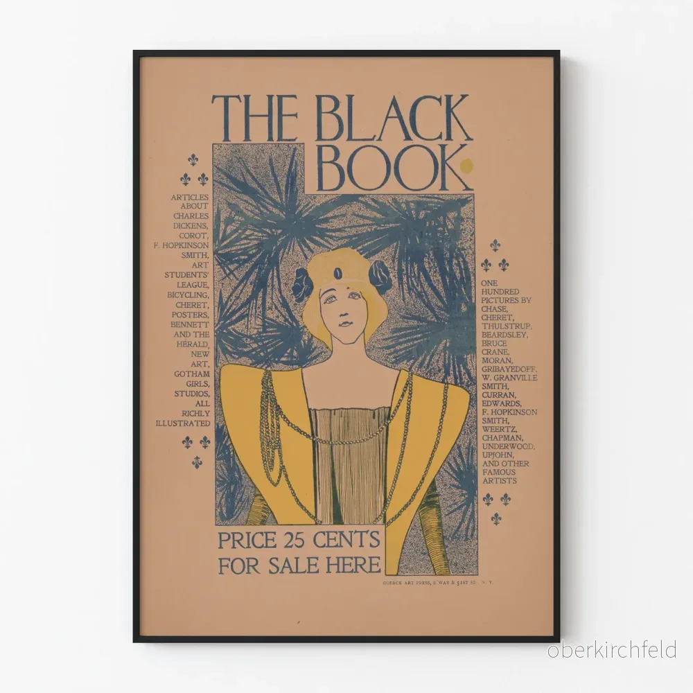 Vintageposter The Black Book Style Art Nouveau