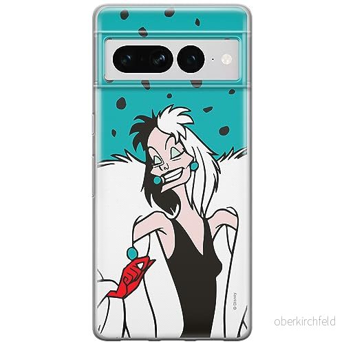 ERT GROUP mobiltelefonfodral för Google PIXEL 7 PRO originalt och officiellt licensierat Disney mönster Cruella 004 optimalt anpassad till formen på mobiltelefonen, fodral tillverkad av TPU plast 5905795178581