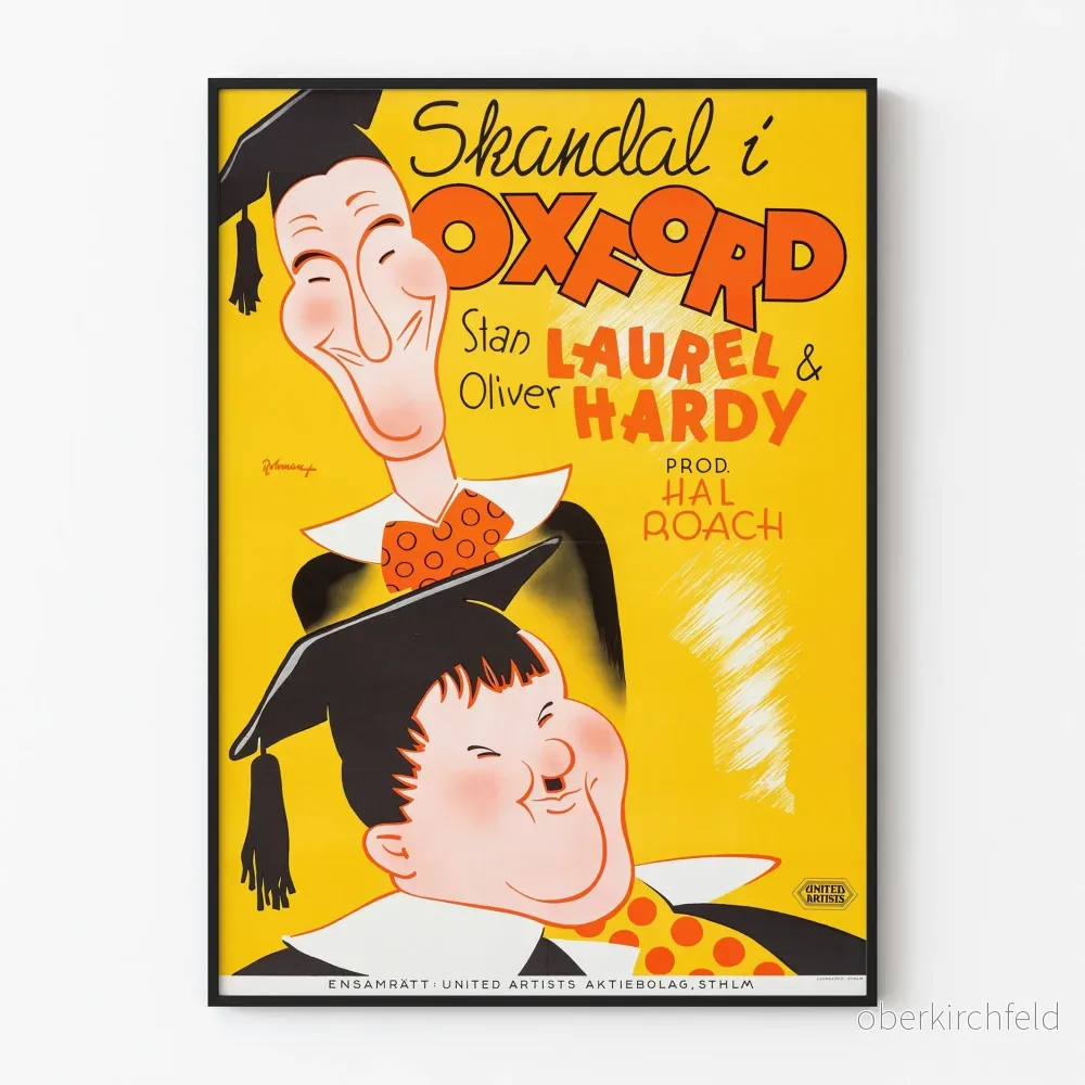 Vintageaffisch Skandal i Oxford - Väggdekoration för Klassisk Film