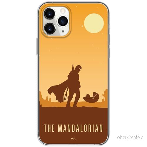 ERT GROUP mobiltelefonfodral för Iphone 11 PRO originalt och officiellt licensierat Star Wars mönster Baby Yoda 033 optimalt anpassad till formen på mobiltelefonen, fodral tillverkad av TPU plast 5905511756062