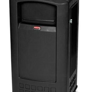 Rubbermaid Commercial Products 35 gal 132 liter landmärke Jr behållare med askbricka topp svart 86876167047