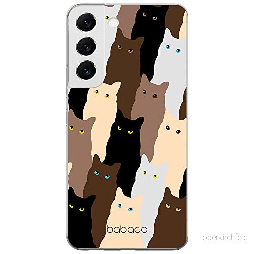 ERT GROUP mobiltelefonfodral för Samsung S22 originalt och officiellt licensierat Babaco mönster Cats 001 optimalt anpassad till formen på mobiltelefonen, fodral tillverkad av TPU plast 5905131057297