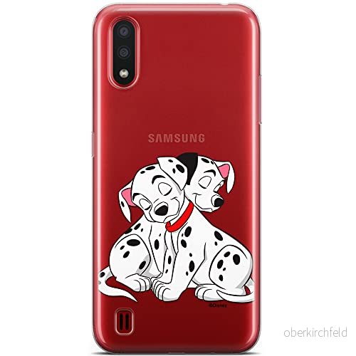 ERT GROUP mobiltelefonfodral för Samsung A01 originalt och officiellt licensierat Disney mönster Dalmatians 005 Vit optimalt anpassad till formen på mobiltelefonen, gedeeltelijk transparant 5904805888922