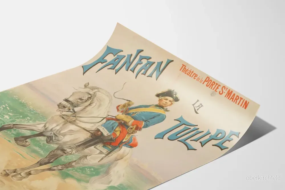 Teateraffisch Fanfan la Tulipe - Vintage väggdekoration - Bild 3