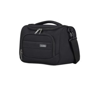 Travelite Handbagage, necessär, mjukt skal, serie CHIOS, skönhetsfodral med organisatör och fästfunktion, 33 cm, 12 liter, svart 4027002083943
