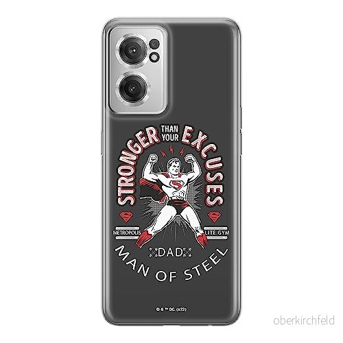ERT GROUP mobiltelefonfodral för Oneplus NORD CE 2 originalt och officiellt licensierat DC mönster Superman 025 optimalt anpassad till formen på mobiltelefonen, fodral tillverkad av TPU plast 5905511291792