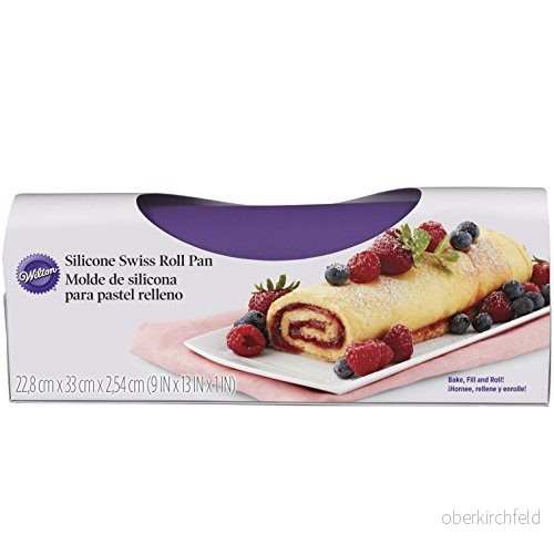 Wilton Bakmatta i silikon, Swiss Roll Cake Mat: Flexibel bakmatta, schweizisk bröd, kakform, rullkaka, rullmatta, bakplåt 22,8 x 33 cm 70896066909