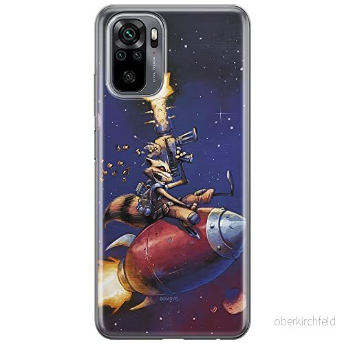 ERT GROUP mobiltelefonfodral för Xiaomi REDMI NOTE 10/ 10S originalt och officiellt licensierat Marvel mönster Rocket 007 anpassad till formen på mobiltelefonen, fodral tillverkad av TPU plast 5903537184173