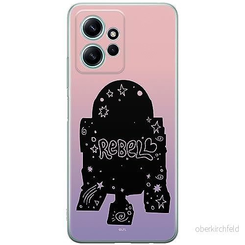 ERT GROUP mobiltelefonfodral för Xiaomi REDMI NOTE 12 4G originalt och officiellt licensierat Star Wars mönster R2D2 005 optimalt anpassad till formen på mobiltelefonen, fodral tillverkad av TPU plast 5905511941819