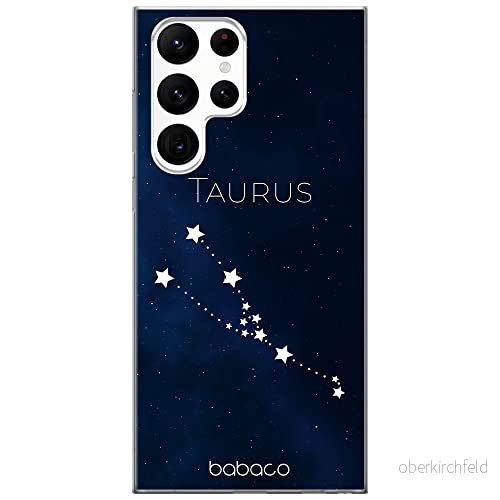 ERT GROUP mobiltelefonfodral för Samsung S22 ULTRA originalt och officiellt licensierat Babaco mönster Zodiac Constellation 002 anpassad till formen på mobiltelefonen, fodral tillverkad av TPU plast 5904805283451