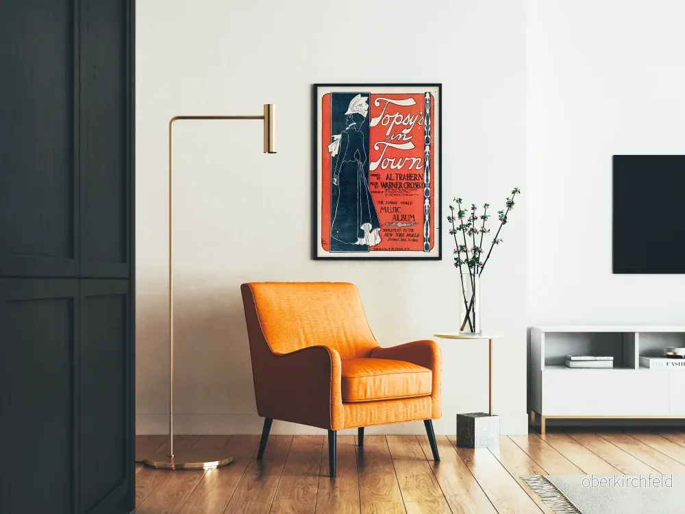 Vintageposter 'Topsy’s in Town' - Retro väggdekoration - Bild 2