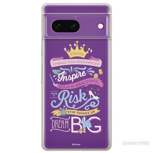 ERT GROUP mobiltelefonfodral för Google PIXEL 7 originalt och officiellt licensierat Disney mönster Princesses 003 optimalt anpassad till formen på mobiltelefonen, fodral tillverkad av TPU plast 5905795156787