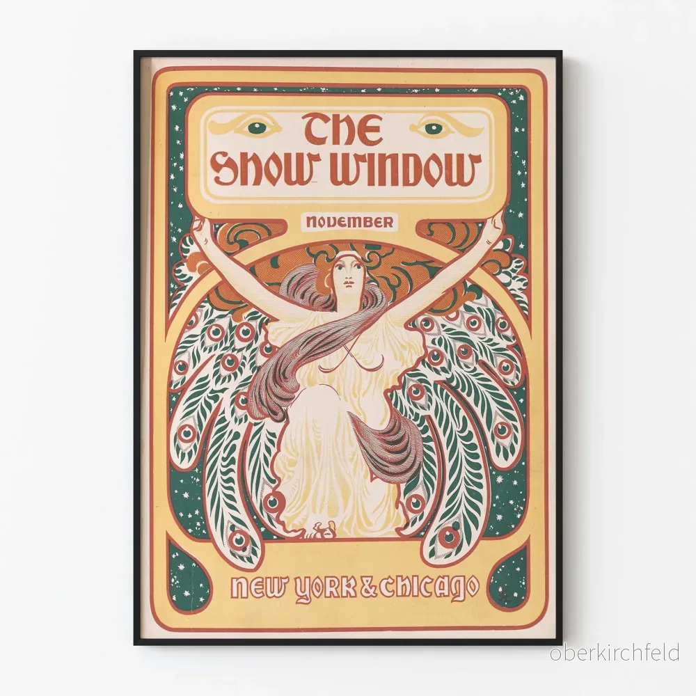 Vintageposter The Snow Window November – Retro väggdekoration Vintageposter The Snow Window November – Retro väggdekoration