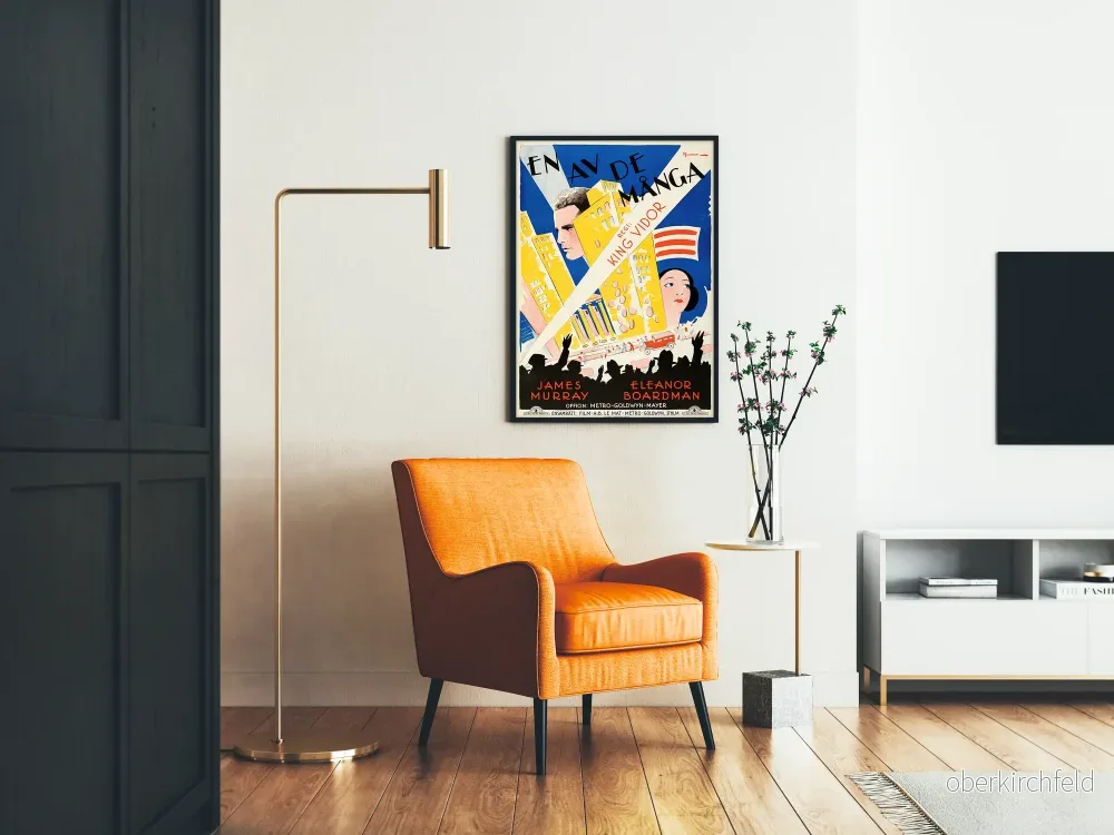 Vintage Hollywood-filmposter i Art Déco-stil - Bild 2