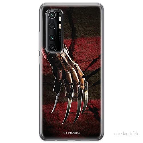 ERT GROUP mobiltelefonfodral för Xiaomi MI NOTE 10 Lite originalt och officiellt licensierat Horror mönster Nightmare of Elm Street 002, fodral tillverkad av TPU plast 5905511072858