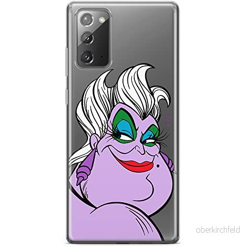 ERT GROUP mobiltelefonfodral för Samsung GALAXY NOTE 20 originalt och officiellt licensierat Disney mönster Ursula 001 optimalt anpassad till formen på mobiltelefonen, gedeeltelijk transparant 5903040450758