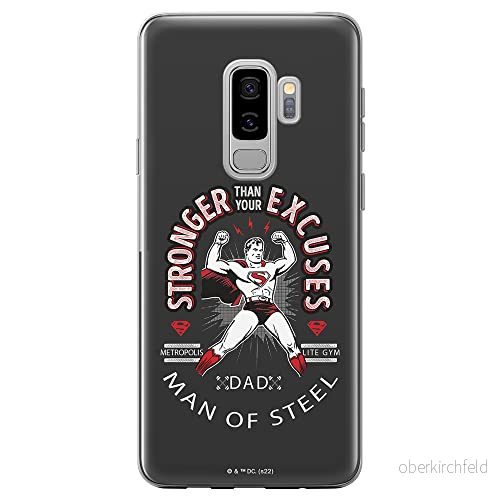 ERT GROUP mobiltelefonfodral för Samsung S9 PLUS originalt och officiellt licensierat DC mönster Superman 025 optimalt anpassad till formen på mobiltelefonen, fodral tillverkad av TPU plast 5905131565754