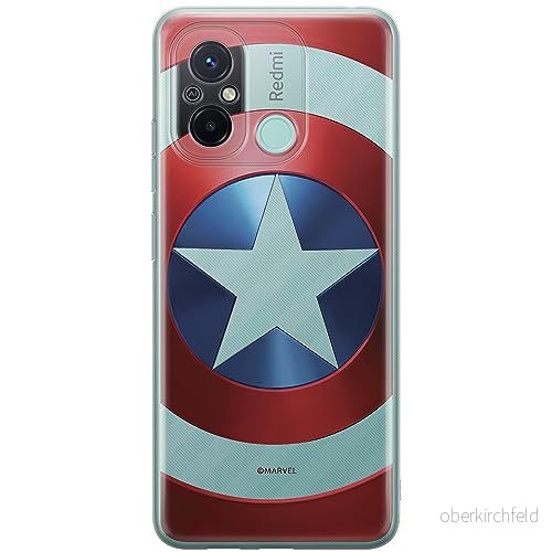 ERT GROUP mobiltelefonfodral för Xiaomi REDMI 12C/ 11A originalt och officiellt licensierat Marvel mönster Capitan America 025 anpassad till formen på mobiltelefonen, gedeeltelijk transparant 5905511840655
