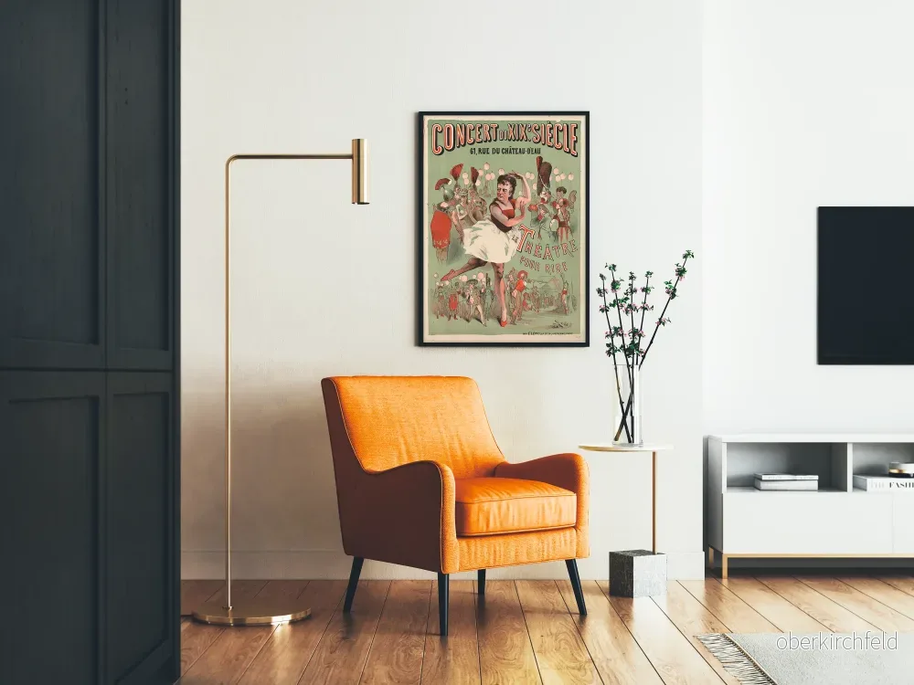 Vintageposter för konsert från 1800-talets teater för skratt - Bild 2