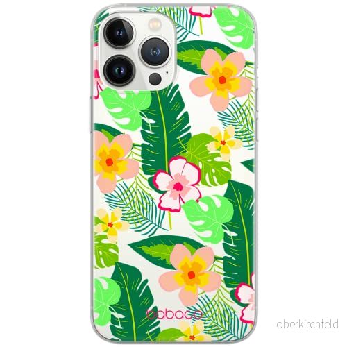 ERT GROUP mobiltelefonfodral för Samsung S10 PLUS originalt och officiellt licensierat Babaco mönster Flowers 019 Vit optimalt anpassad till formen på mobiltelefonen, gedeeltelijk transparant 5903932638486