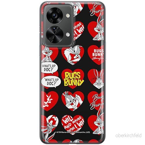 ERT GROUP mobiltelefonfodral för OnePlus NORD 2T 5G originalt och officiellt licensierat Looney Tunes mönster Bugs 022 anpassad till formen på mobiltelefonen, fodral tillverkad av TPU plast 5905795087777