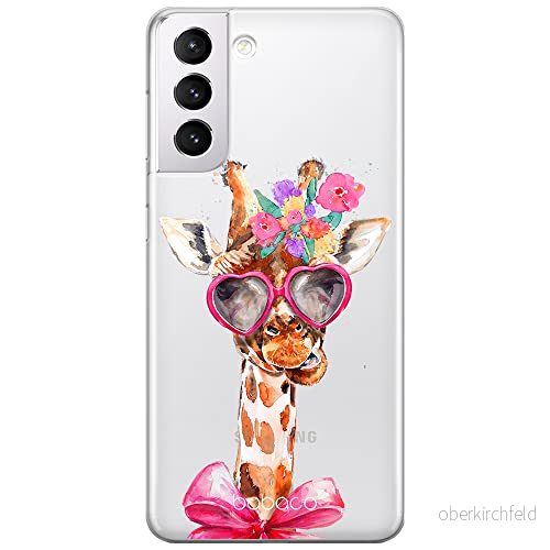ERT GROUP mobiltelefonfodral för Samsung S21 PLUS originalt och officiellt licensierat Babaco mönster Giraffe 002 optimalt anpassad till formen på mobiltelefonen, gedeeltelijk transparant 5903932396539