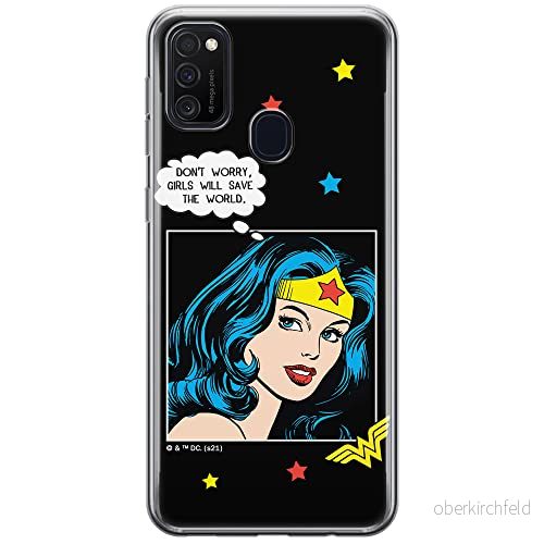 ERT GROUP mobiltelefonfodral för Samsung M21 originalt och officiellt licensierat DC mönster Wonder Woman 028 optimalt anpassad till formen på mobiltelefonen, fodral tillverkad av TPU plast 5903932937190