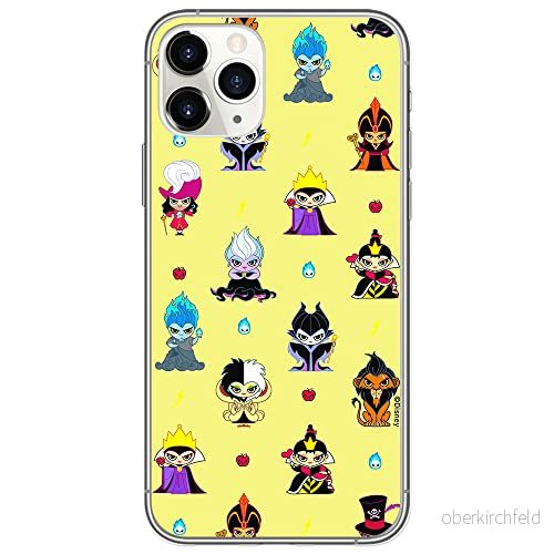 ERT GROUP mobiltelefonfodral för Iphone 11 PRO MAX originalt och officiellt licensierat Disney mönster Villains 007 anpassad till formen på mobiltelefonen, fodral tillverkad av TPU plast 5905131386359
